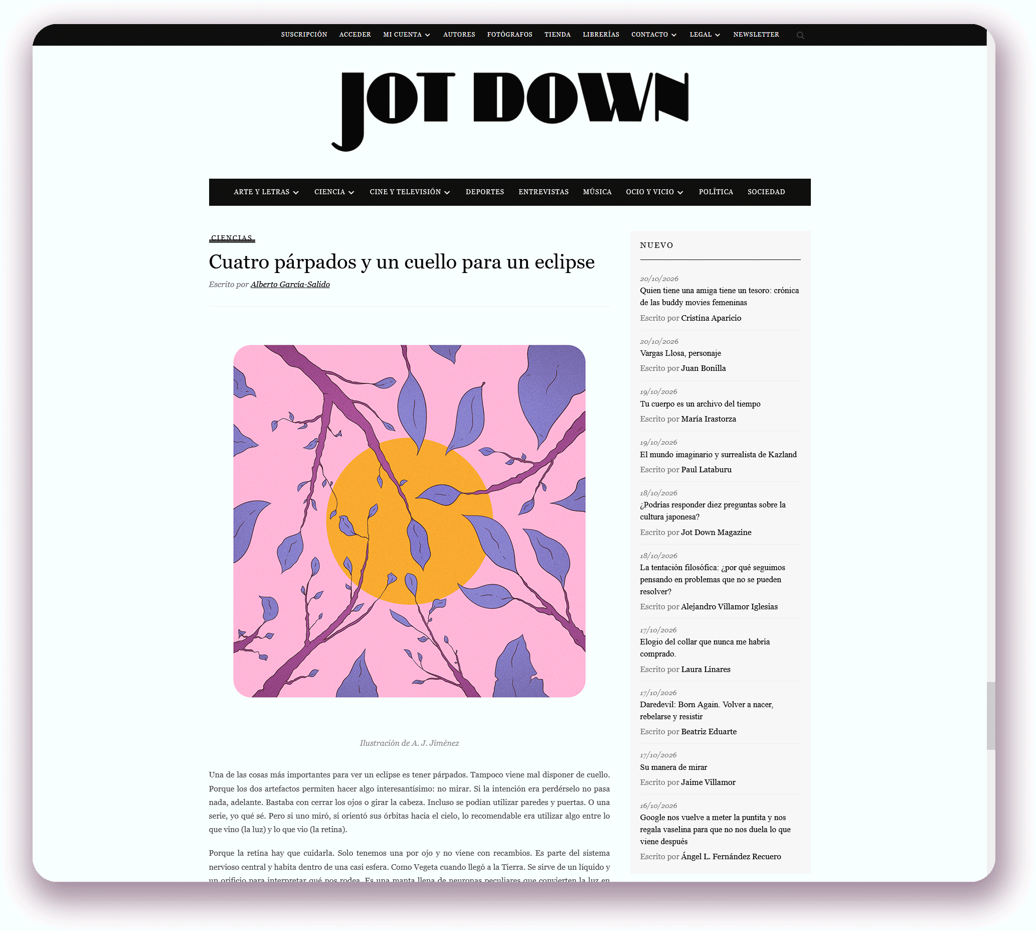 Antonio J. Jiménez - Jot Down x ArteUpArte